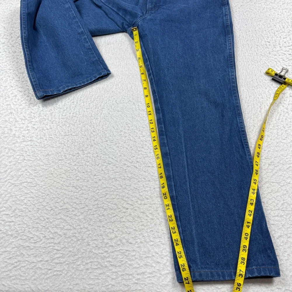 Wrangler Jeans Mens 34x32 (Fit 34x27) Blue Slim Fit Cowboy Cut Western Workwear